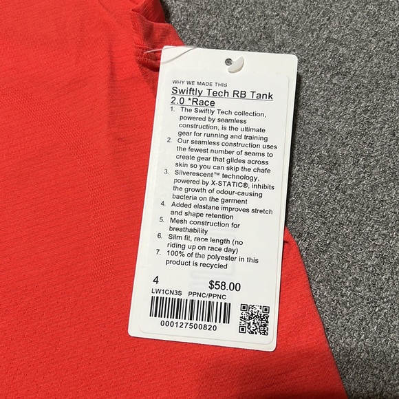 Lululemon Swiftly Tech RB Tank 2.0 Race - Picture 3 of 5